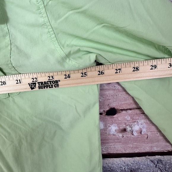 Columbia PFG Shirt Long Sleeve Lime Green Fishing Vented Mens Large Omni Shade - Picture 12 of 13